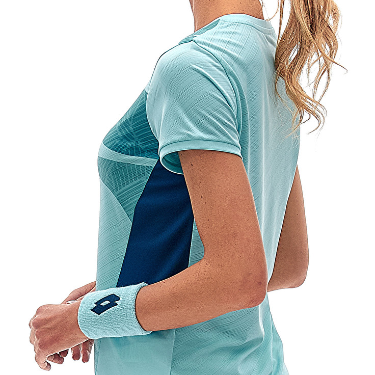 Women Lotto Tech W I - D2 T-shirts Blue | 90216-ZUPD