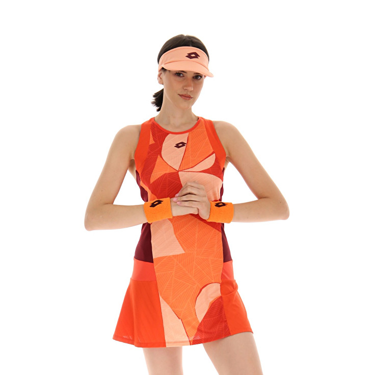 Women Lotto Tech W I - D3 Dress Orange | 14079-MJTD