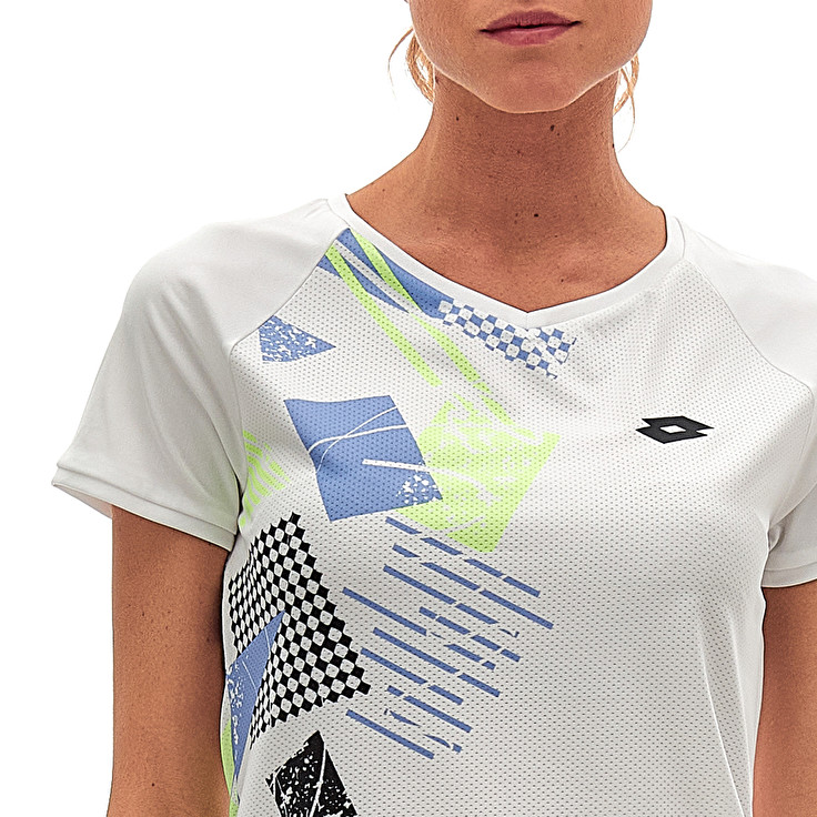 Women Lotto Tech W I - D5 T-shirts White | 50162-DPZV
