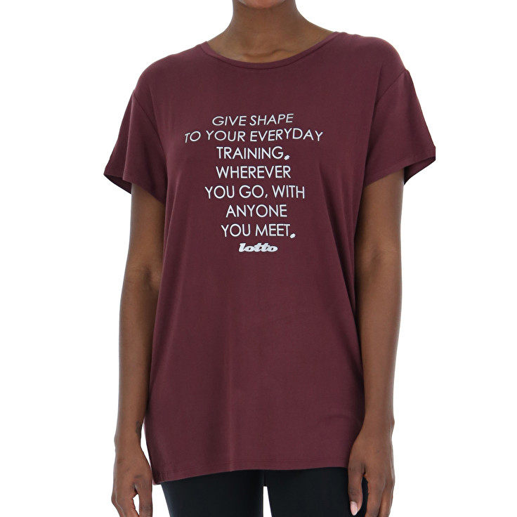 Women Lotto Text W Vi T-shirts Red | 09732-USXK