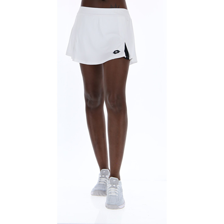 Women Lotto Top Ten W Iii Pl Skirts White / Black | 65103-WYZB