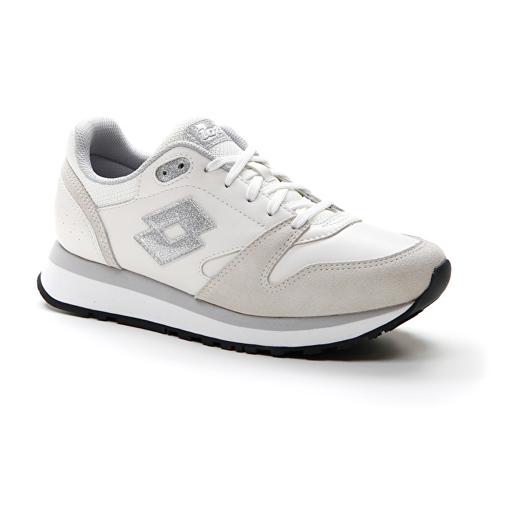 Women Lotto Trainer Wedge Iii W Sneakers White / Silver | 08917-LAYI