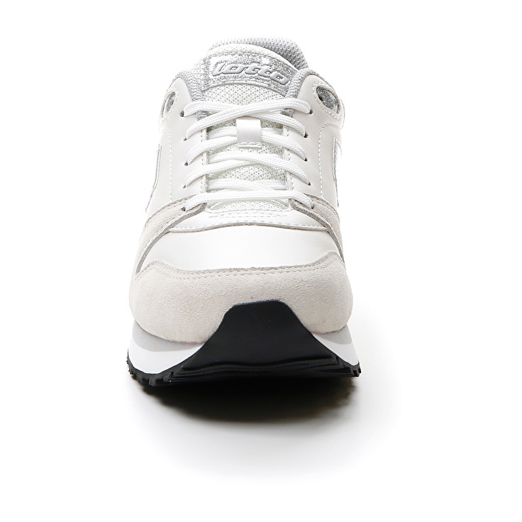 Women Lotto Trainer Wedge Iii W Sneakers White / Silver | 08917-LAYI