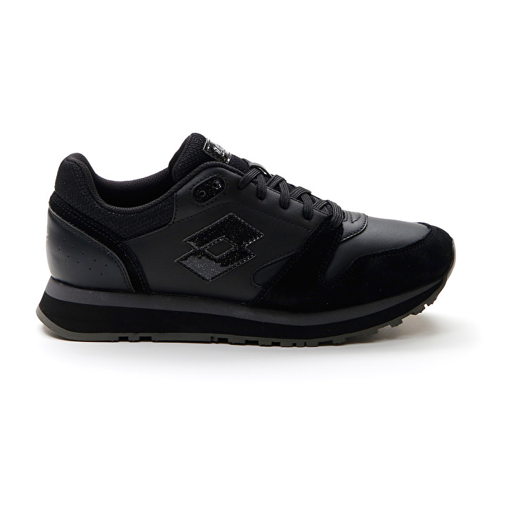 Women Lotto Trainer Wedge Iii W Sneakers Black | 58063-ZWYB