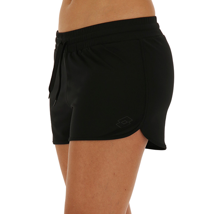 Women Lotto Venezia W Pl Shorts Black | 68531-CLNB